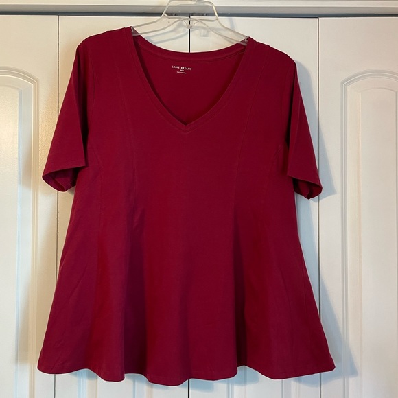Lane Bryant V-Neck Fit & Flare Top Sz 18/20 - Picture 5 of 13